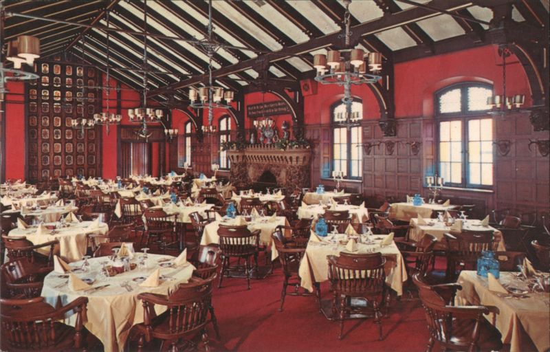BEVO MILL Main Dining Room, St. Louis, MO, immense fireplace Missouri