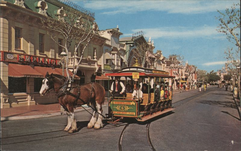 Horse-Drawn Street Car, Main Street U.S.A., Disneyland Anaheim California