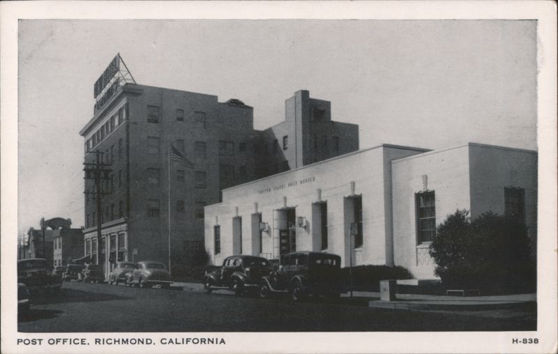 Richmond, California Post Office & Street Scene