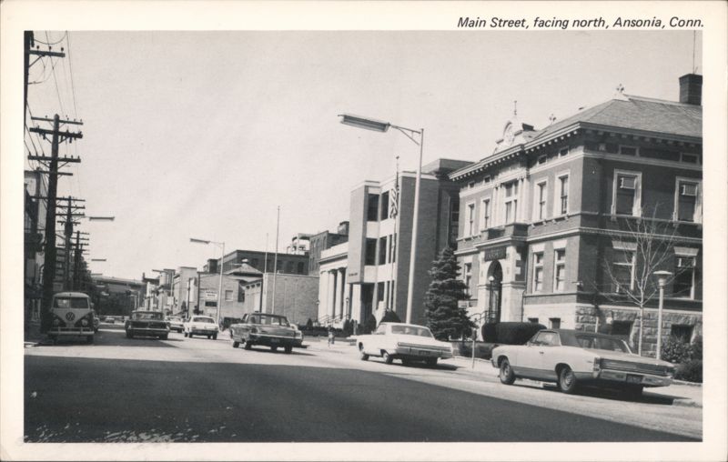Main Street, facing north, Ansonia, Conn. Connecticut