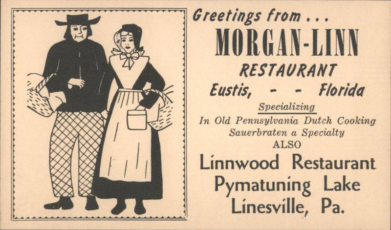 Morgan-Linn Restaurant, Pennsylvania Dutch Cooking Eustis Florida