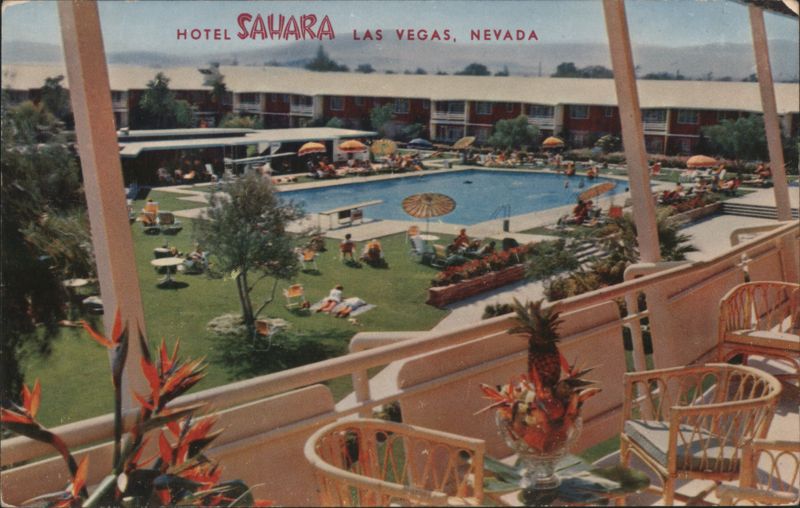 Hotel Sahara Swimming Pool Area Las Vegas NV Nevada