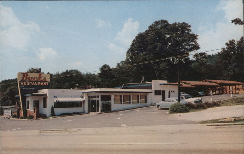 Buck's Restaurant, Air Conditioned, Curb Service Asheville North Carolina