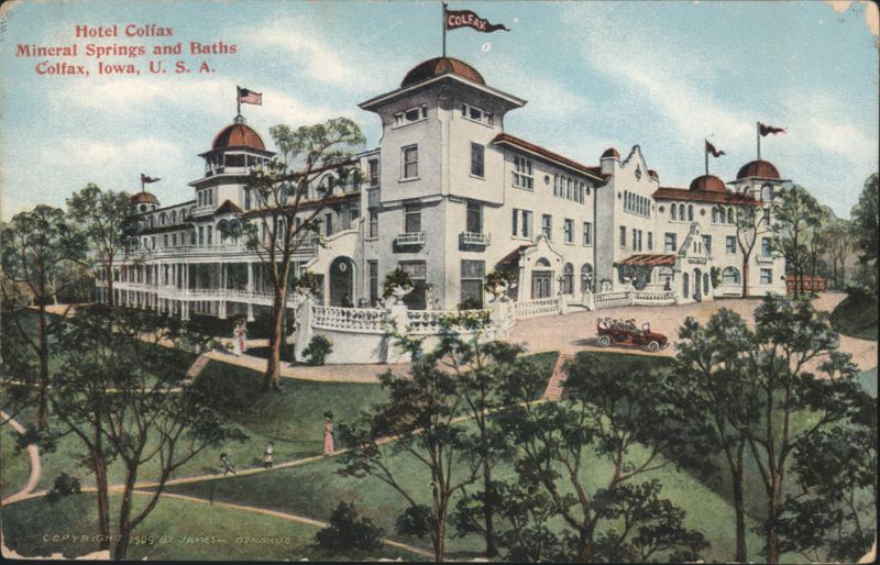 Hotel Colfax, Mineral Springs and Baths Iowa