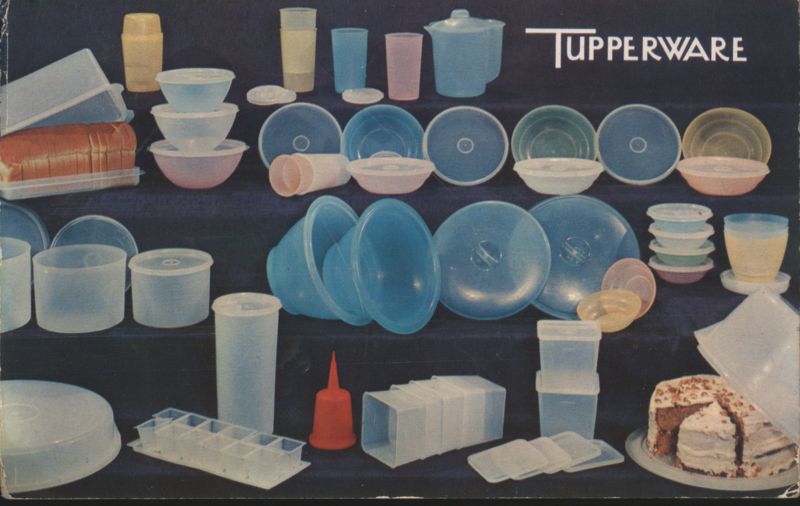 Tupperware Party Invitation with Plastic Containers