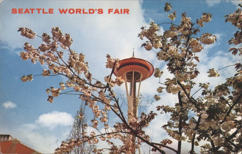 Seattle World's Fair Space Needle in Spring Washington