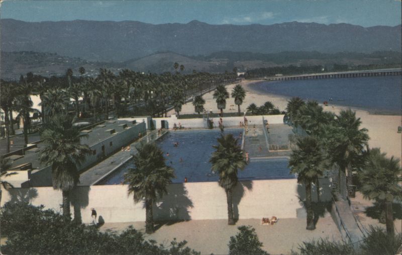 Beach and Yacht Harbor Santa Barbara California