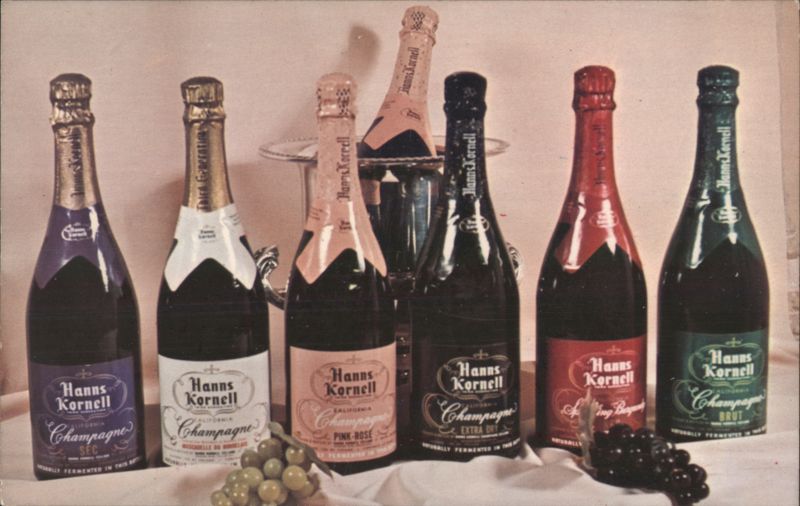 Hanns Kornell California Champagne Bottles Saint Helena
