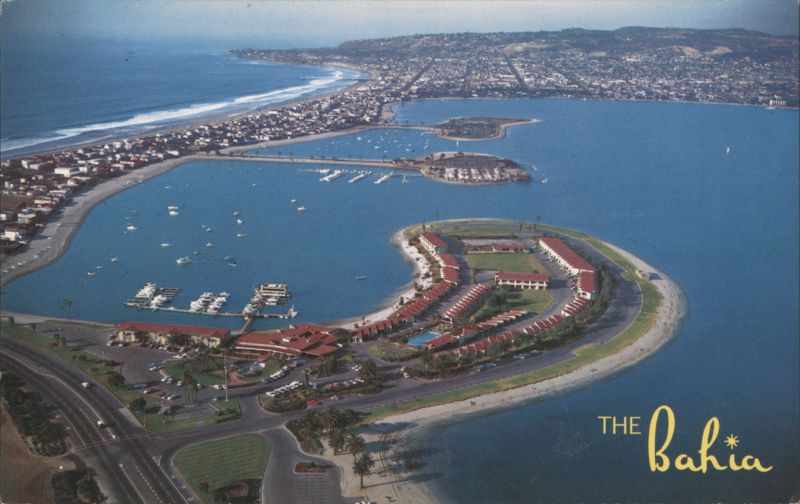 The Bahia Mission Bay Park San Diego CA Aerial View California