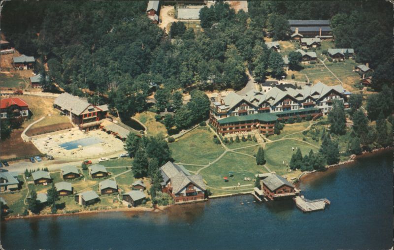 Whiteface Inn on Lake Placid, Aerial View New York