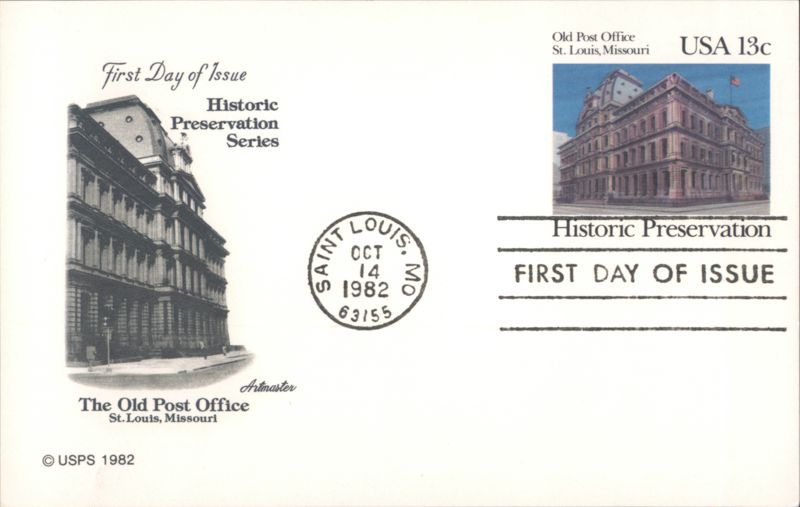 Old Post Office St. Louis, MO, Historic Preservation First Day Missouri