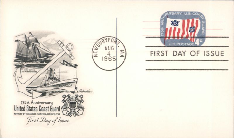 175th Anniversary U.S. Coast Guard First Day of Issue