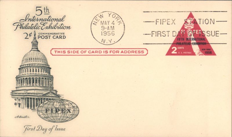 5th International Philatelic Exhibition FIPEX First Day Issue New York