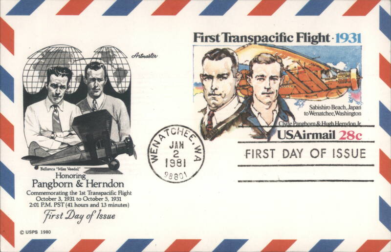 First Transpacific Flight 1931, Pangborn & Herndon, First Day