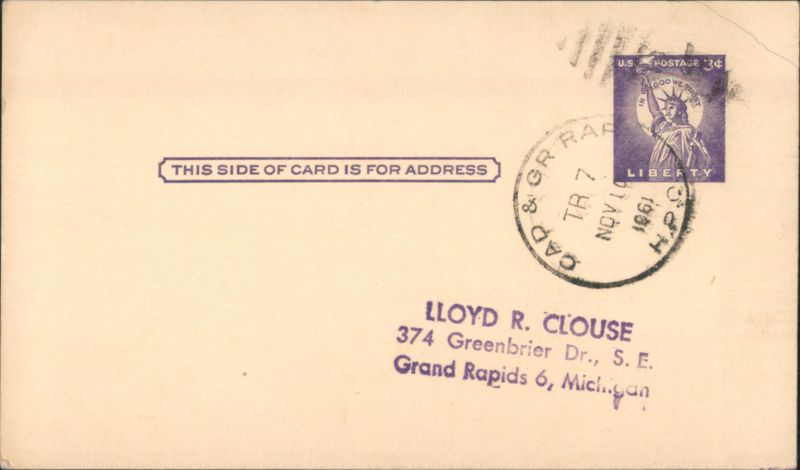 Personal Message - Never Show Up Postal Cards