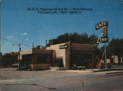 Lins Cafe, U.S. Highways 66 & 54 West Entrance Business Card