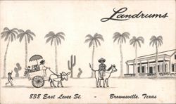 Landrums Restaurant, Brownsville, TX - American & Mexican Food Postcard