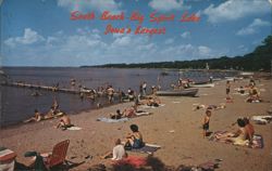 South Beach, Big Spirit Lake, Iowa's Largest Postcard