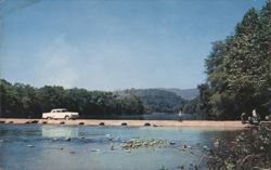 Low Water Bridge, Greenbrier River, Watoga State Park, WV Postcard