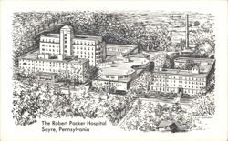 The Robert Packer Hospital, Sayre, PA Postcard