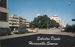 Downtown Hermosillo, Hotel San Alberto, Sonora, Mexico Postcard