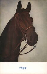 Firefly Horse Head Portrait Bridle Postcard