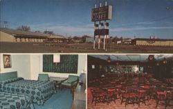 Amber Inn Motel Le Mars IA, Rooms & Restaurant Postcard