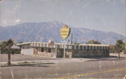 Eriksen's Dinners, Desert Hot Springs, CA with Mountains Postcard