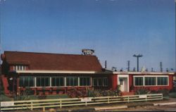 Henry Langhorst Cafe - San Diego Bay, CA Postcard