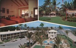 Beachcomber Apartment Motel & Restaurant, Palm Beach, FL Postcard