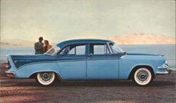 1956 DODGE CUSTOM ROYAL 4-DOOR SEDAN Postcard