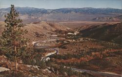 U.S. 50 Clear Creek Grade, Carson Valley, Lake Tahoe Area Postcard