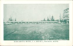 Margaretta Motel, U.S. Route 1, Machias, Maine Postcard
