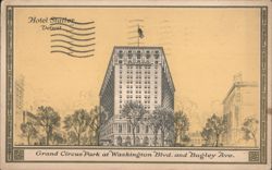 Hotel Statler, Grand Circus Park, Detroit Postcard