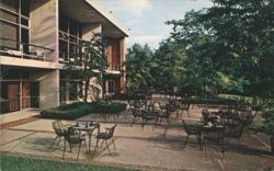 Wellesley College Club Terrace, Wellesley, MA Postcard
