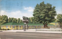 Voll Motel, Redwood Highway U.S. 101 Postcard