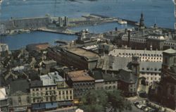 View of Quebec, Showing Harbour and Port Postcard