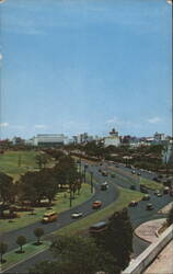 View Down Taft Avenue, Manila Postcard