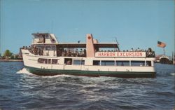 Harbor Excursion Boat Cabrillo San Diego Bay Tour Postcard
