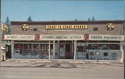 Rhodes Supply Coast to Coast Stores, Ukiah, Oregon Postcard