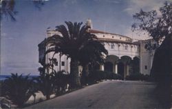 Catalina Casino, Spanish Architecture, Palm Trees Postcard