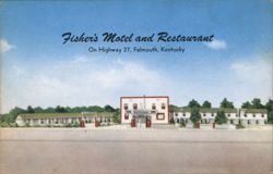 Fisher's Motel and Restaurant, Falmouth, Kentucky Postcard