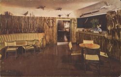 Gun-room Cocktail Lounge, Hotel Hana-Maui, Hawaiian Islands Postcard