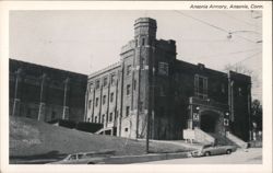Ansonia Armory, Ansonia, CT Postcard