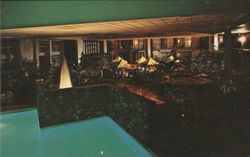 KING'S GRANT Motor Inn & Restaurant Tropical Danvers MA Postcard