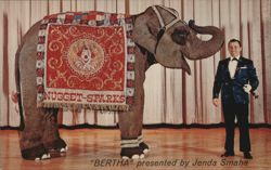 "Bertha" presented by Jenda Smaha at John Ascuaga's Nugget Postcard