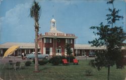 Betsy Ross Motel & Dining Room, Fayetteville, NC Postcard