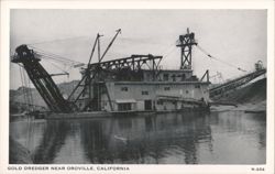 Gold Dredger near Oroville, California Postcard