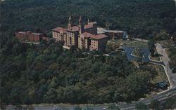 Methodist Home on College Hill, Twin Towers Postcard