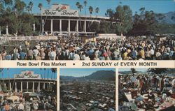 Rose Bowl Flea Market Pasadena CA 2nd Sunday Monthly Postcard